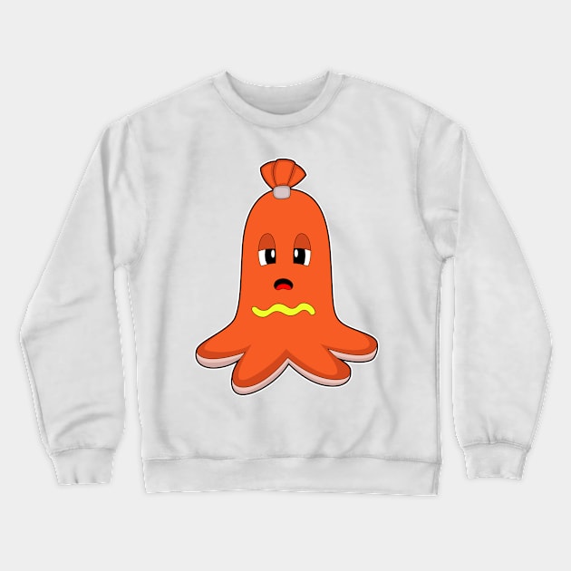 Octopus Hotdog Crewneck Sweatshirt by Markus Schnabel